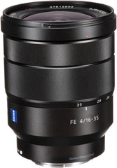 Sony Vario-Tessar T* FE 16-35mm F4 ZA OSS Wide-Angle Zoom Lens – Sony E-Mount – Black