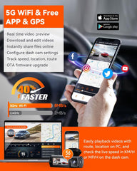 Vantrue N5 4-Channel 360° Dash Cam – 2.7K, STARVIS 2, IR Night Vision, WiFi & GPS