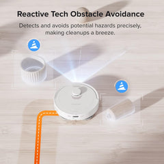 Roborock QX Revo Robot Vacuum & Mop with 5500Pa Suction, Self-Emptying Dock & LiDAR Navigation – Refurbished