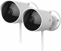 YI Outdoor Security Camera 2-Pack – 1080p Wi-Fi, Night Vision & Two-Way Audio – Renewed